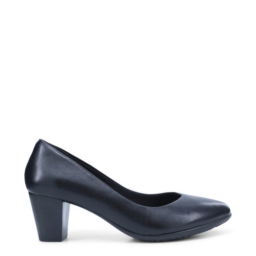 The Point Leather Heels in Black | Hush Puppies